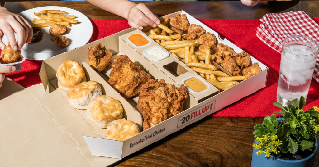 Kfcs New 20 Fill Up Box Or 10 Piece Nuggets For Just 5 The Freebie Guy® 3064