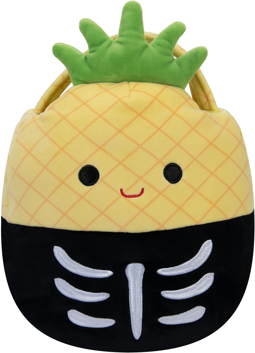 Squishmallow treat pail pineapple skeleton