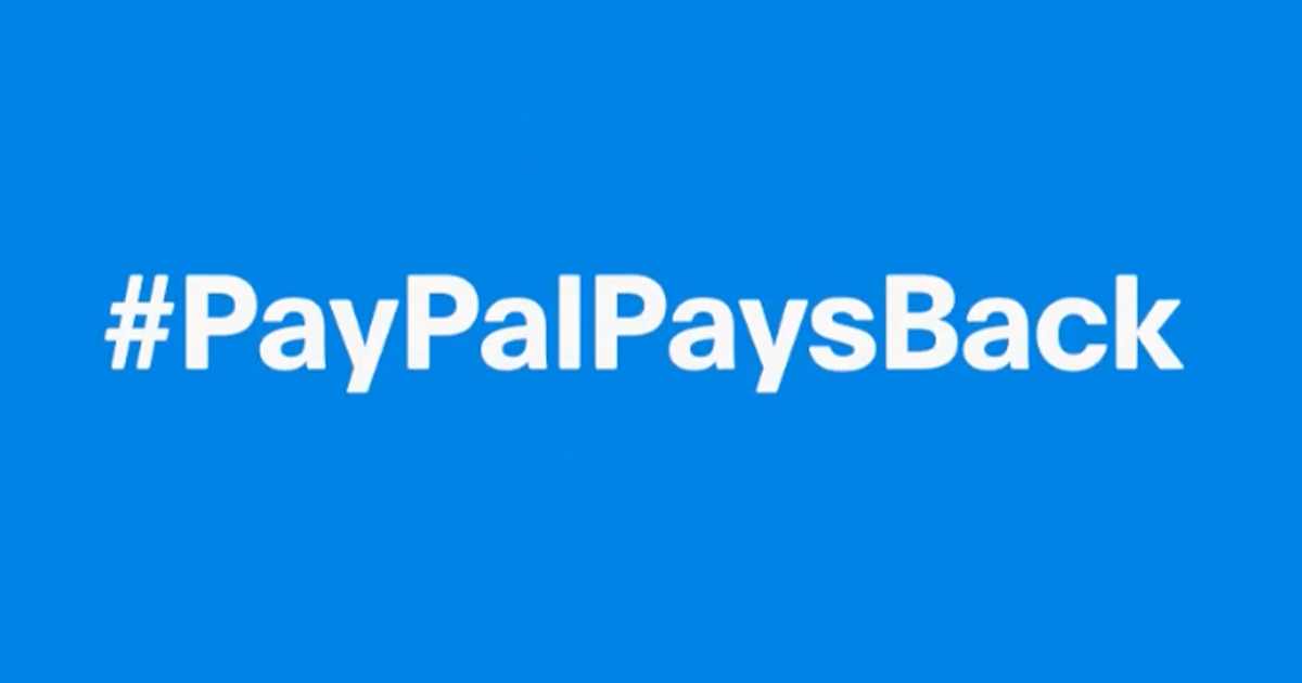 paypal pays back