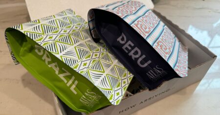 Two Bags of Atlas Coffee from Brazil and Peru