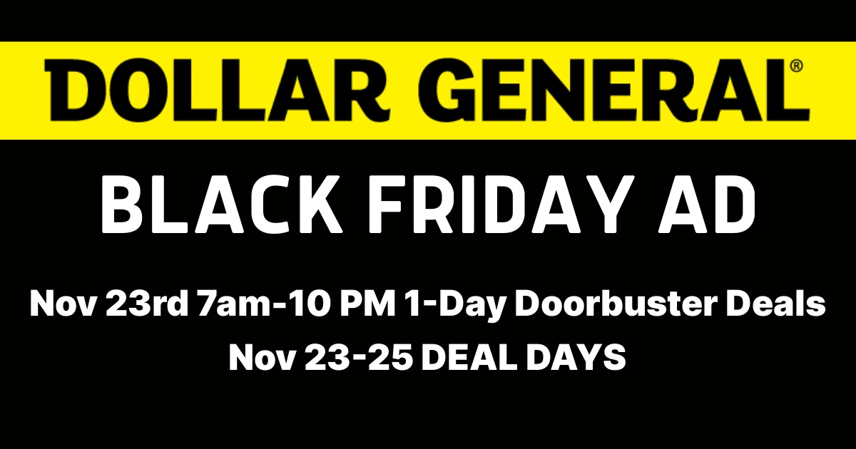 Dollar General Black Friday Ad 2024
