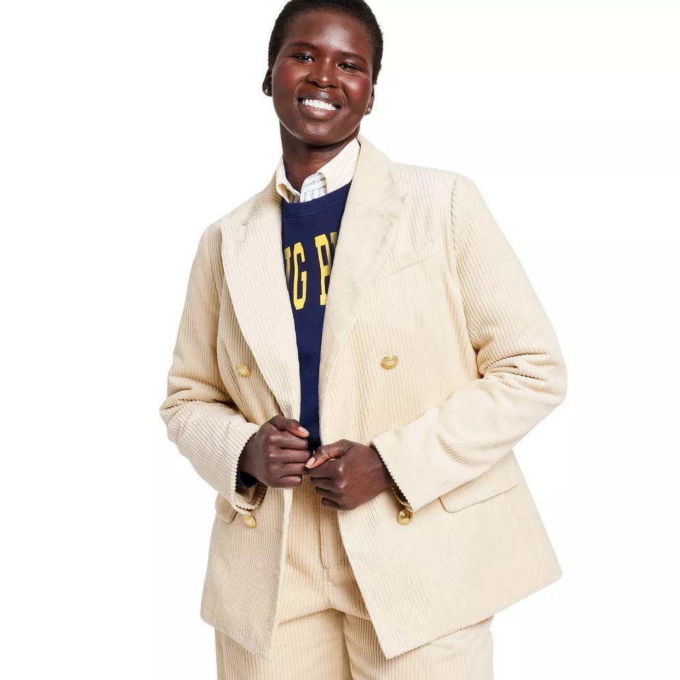 Rowing Blazers x Target Womens Corduroy Double Breasted Blazer