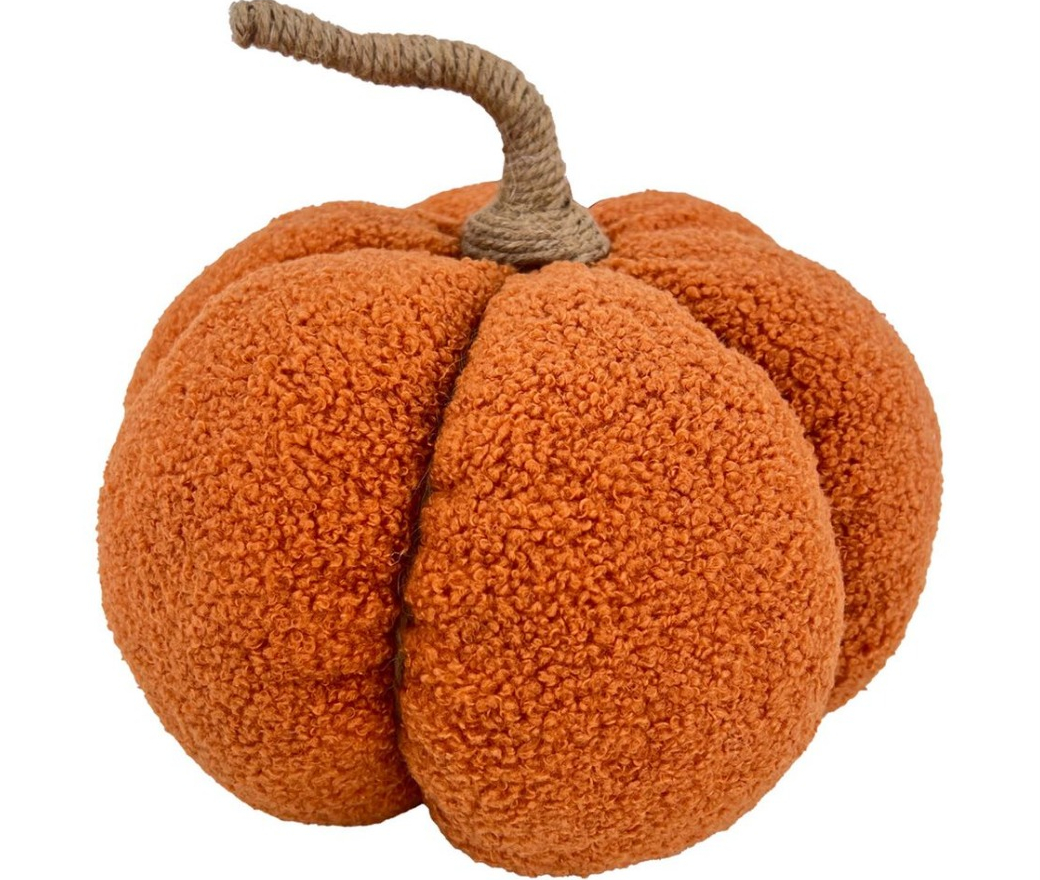 Fall Orange Plush Pumpkin