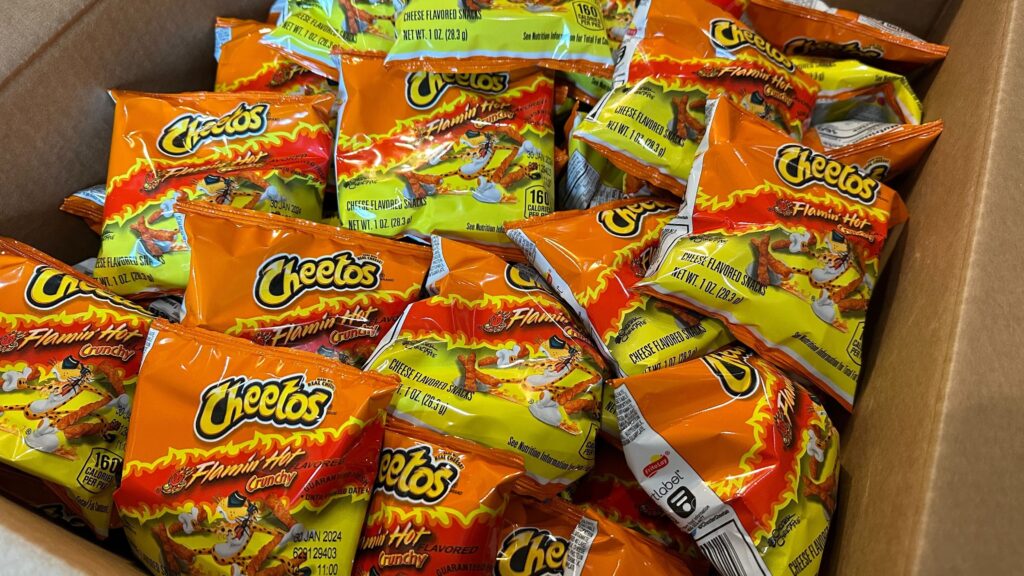 count flamin hot cheetos packs mini bags x