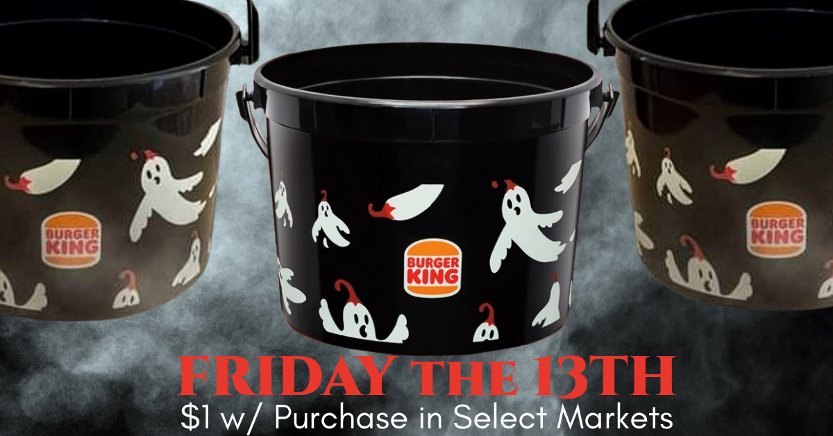 Burger King Halloween Pails Available Now at Select Locations The