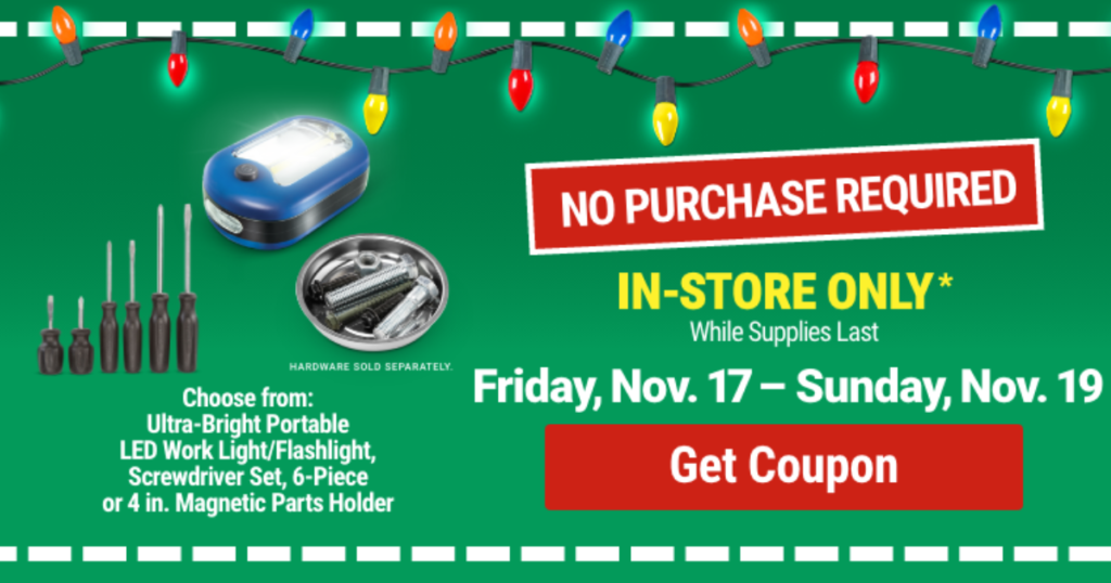 Free Gifts at Harbor Freight The Freebie Guy®