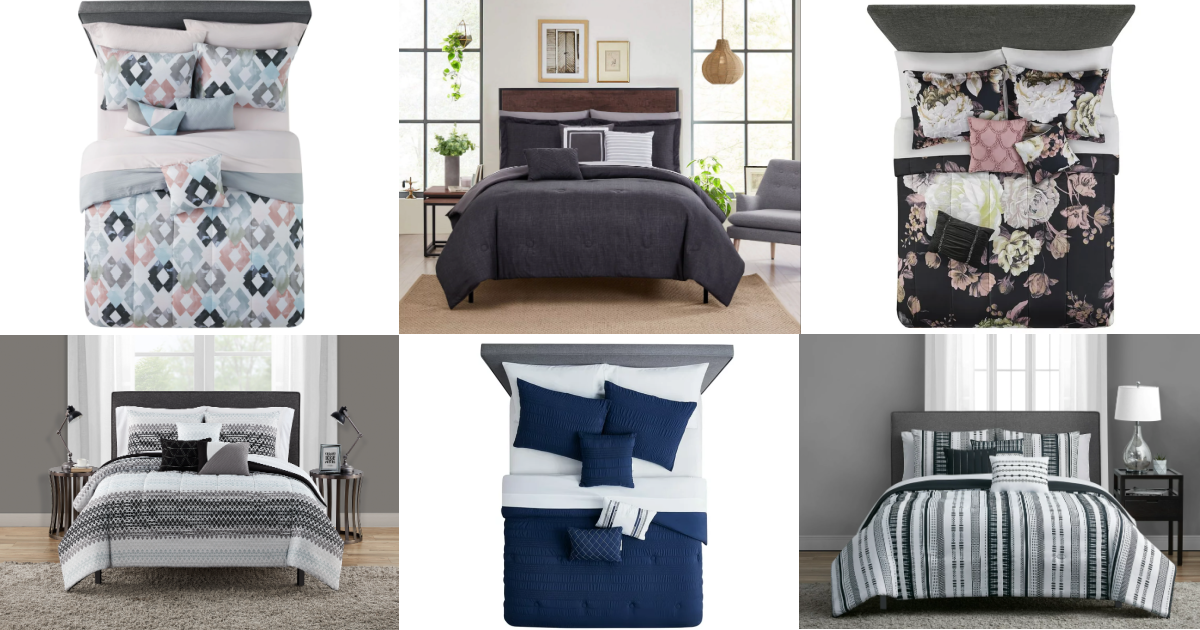 Mainstays 10Piece Comforter Sets Just 19.88 (Any Size) The Freebie