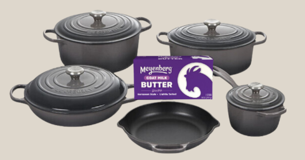 Meyenberg ‘Le Creuset Cast Iron Cookware Goat Butter Giveaway