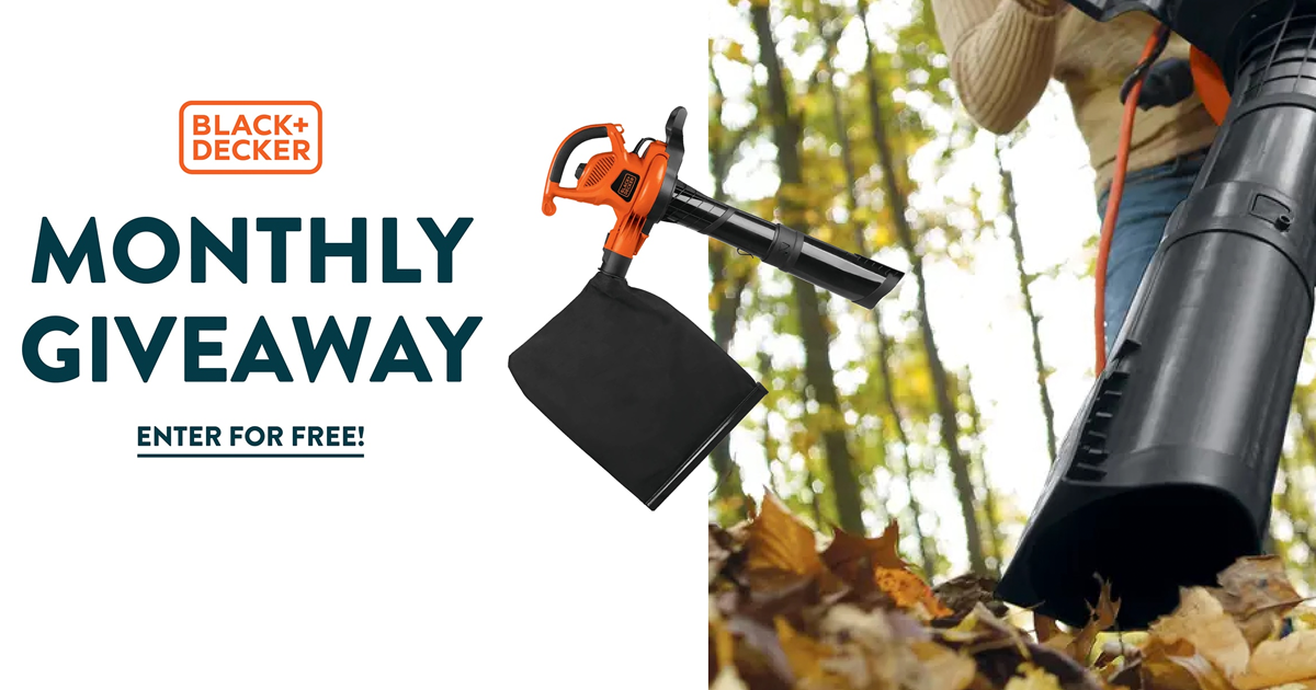 Black Decker 3 in 1 Leaf Blower Giveaway The Freebie Guy