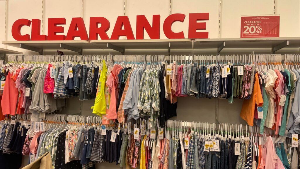 carters clothing rack in store clearance is extra off x