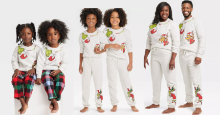 grinch matching family sets cream color at target