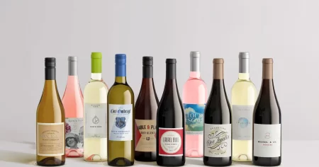 swirl wine bottles mixed