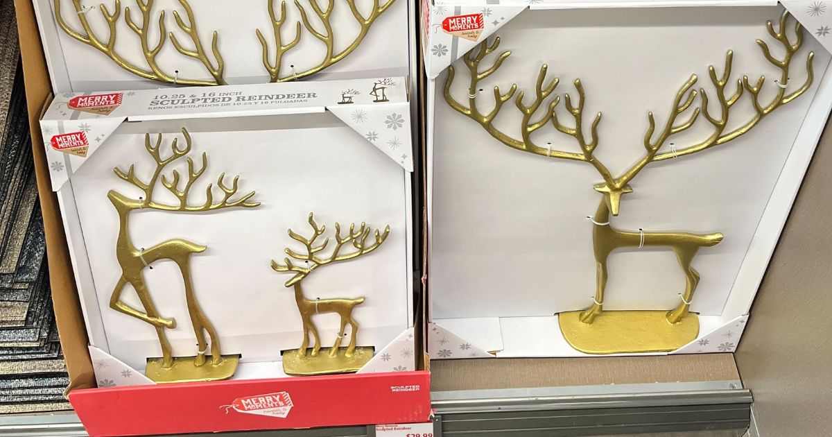 New ALDI Finds Sculpted Reinder, Sherpa Holiday Pillows + More The