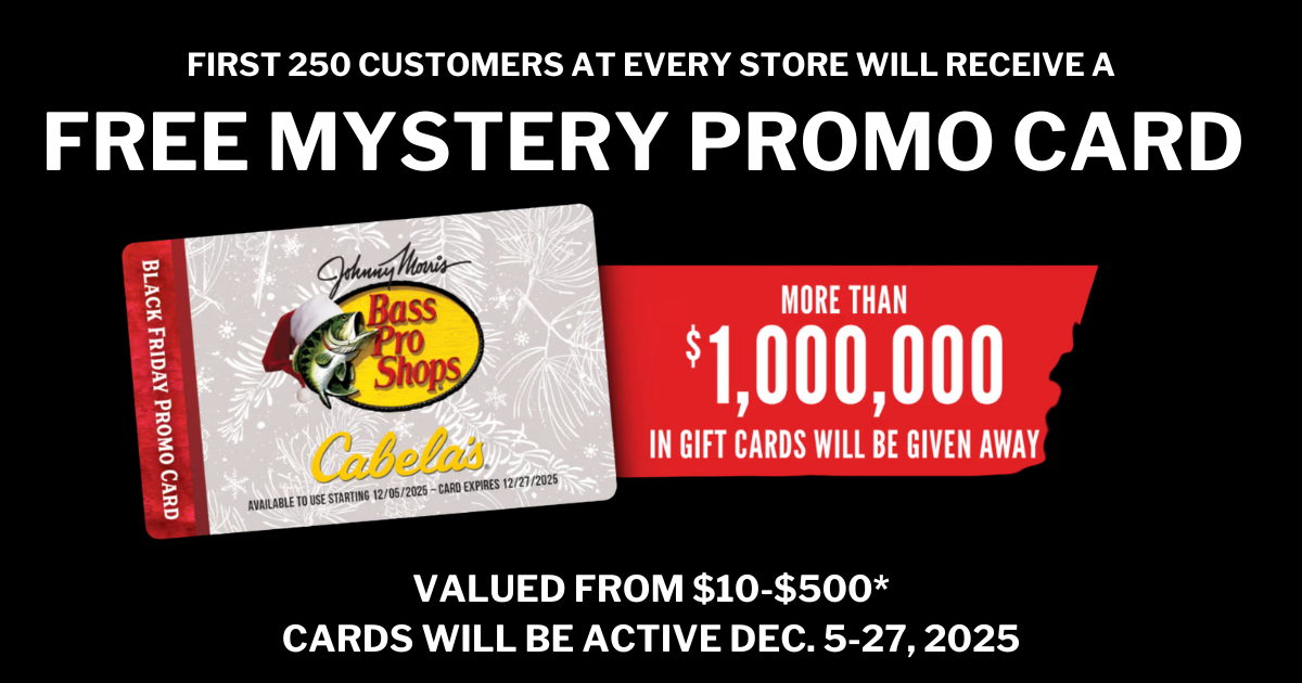 Bass Pro Shops and Cabela’s Black Friday Gift Card Giveaway Bass Pro Shops and Cabela’s Black Friday Gift Card Giveaway