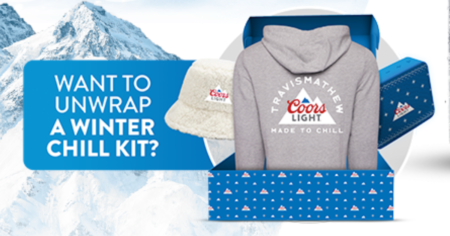 Coors Light Holiday Sweepstakes Instant Win Game