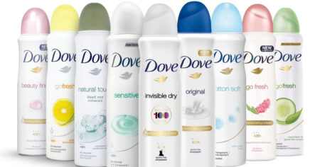 Dove Spray Deodorants