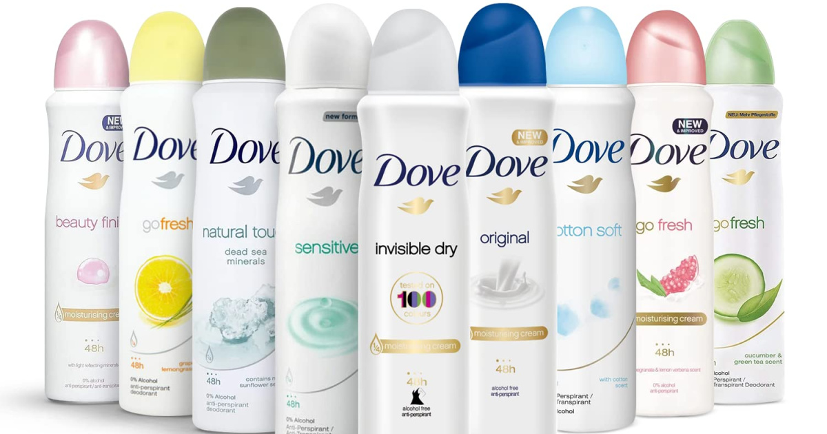 Dove Spray Deodorants