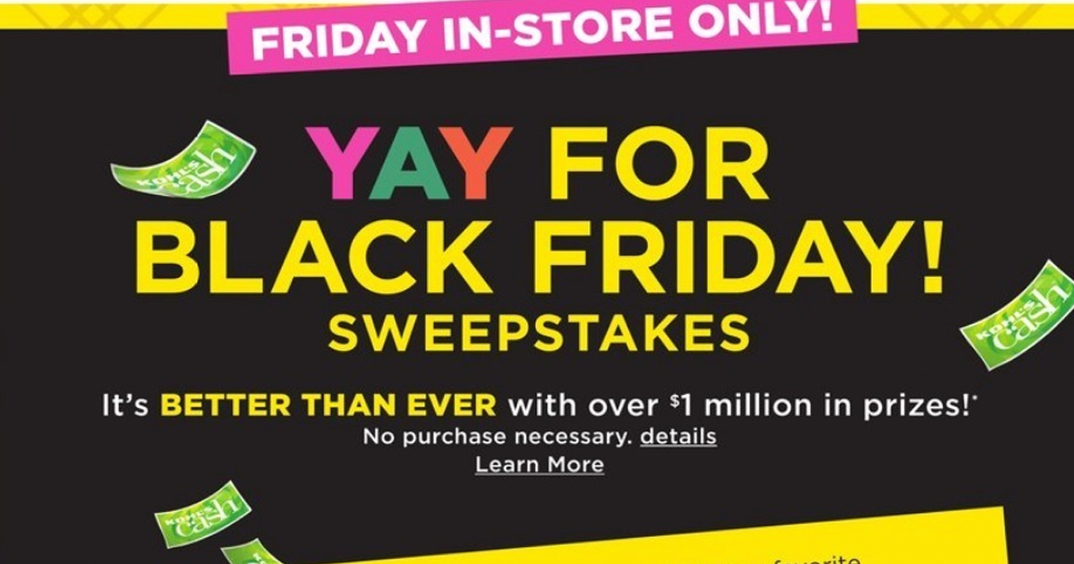 Kohl's Black Friday Sweepstakes The Freebie Guy® ️️️