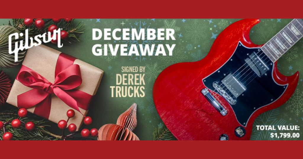 Derek Trucks Signed SG Giveaway