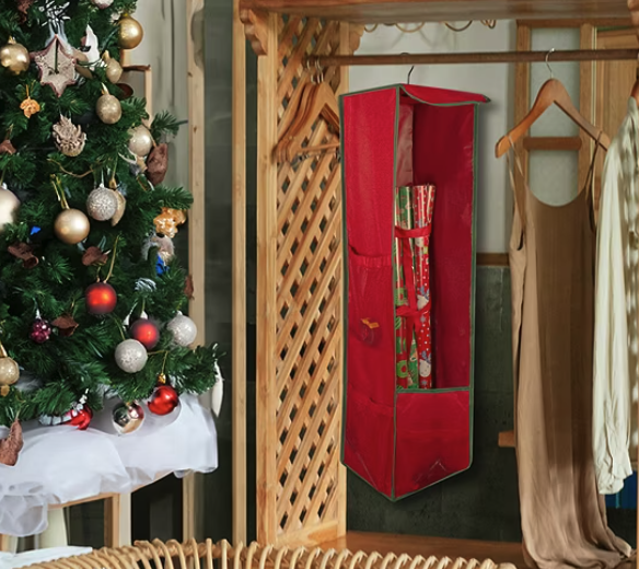 North Pole Christmas Wrap Organizer