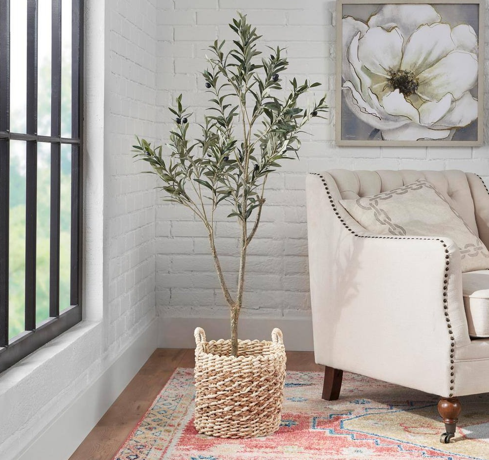 StyleWell ft Indoor Artificial Olive Tree