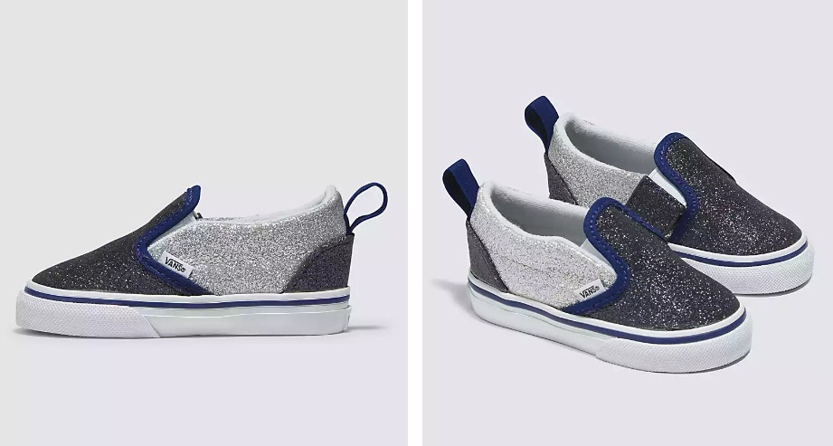 Toddler Slip On V Glitter Shoe