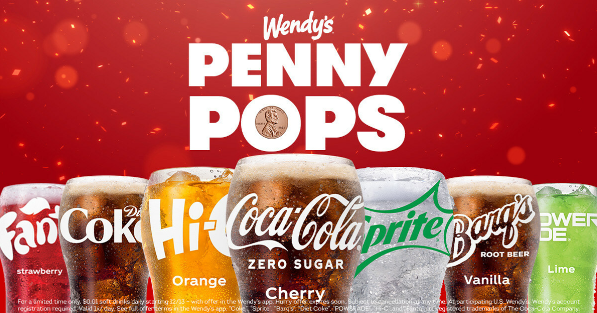 Wendys Penny Pops Daily Starting
