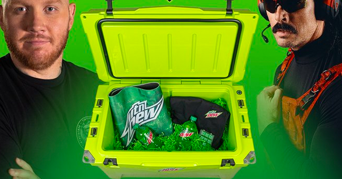 mtn dew cooler