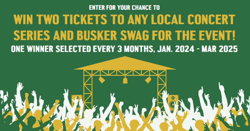 Busker Irish Whiskey Music Fest Sweepstakes