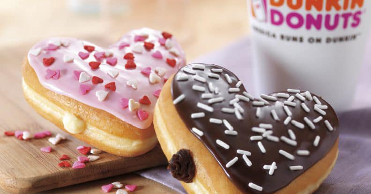 Dunkin Valentines Donuts