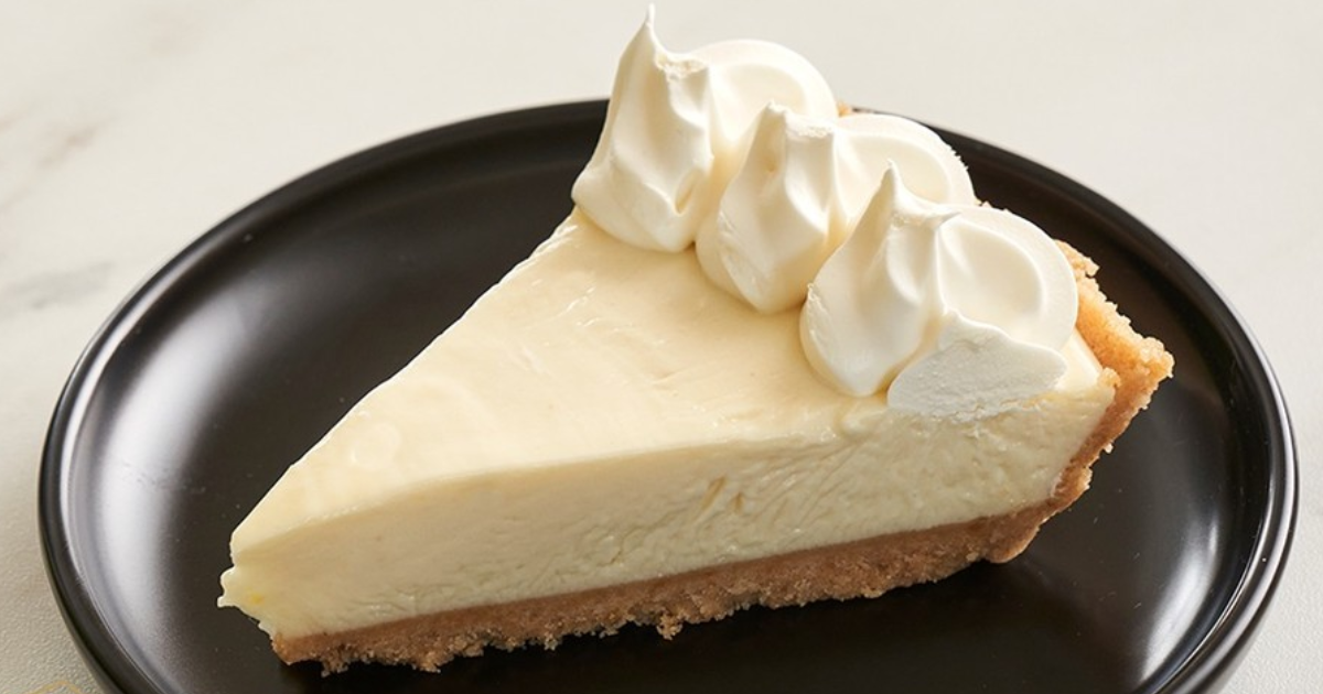 EDWARDS Desserts National Pie Day Sweepstakes cheesecake on a plate