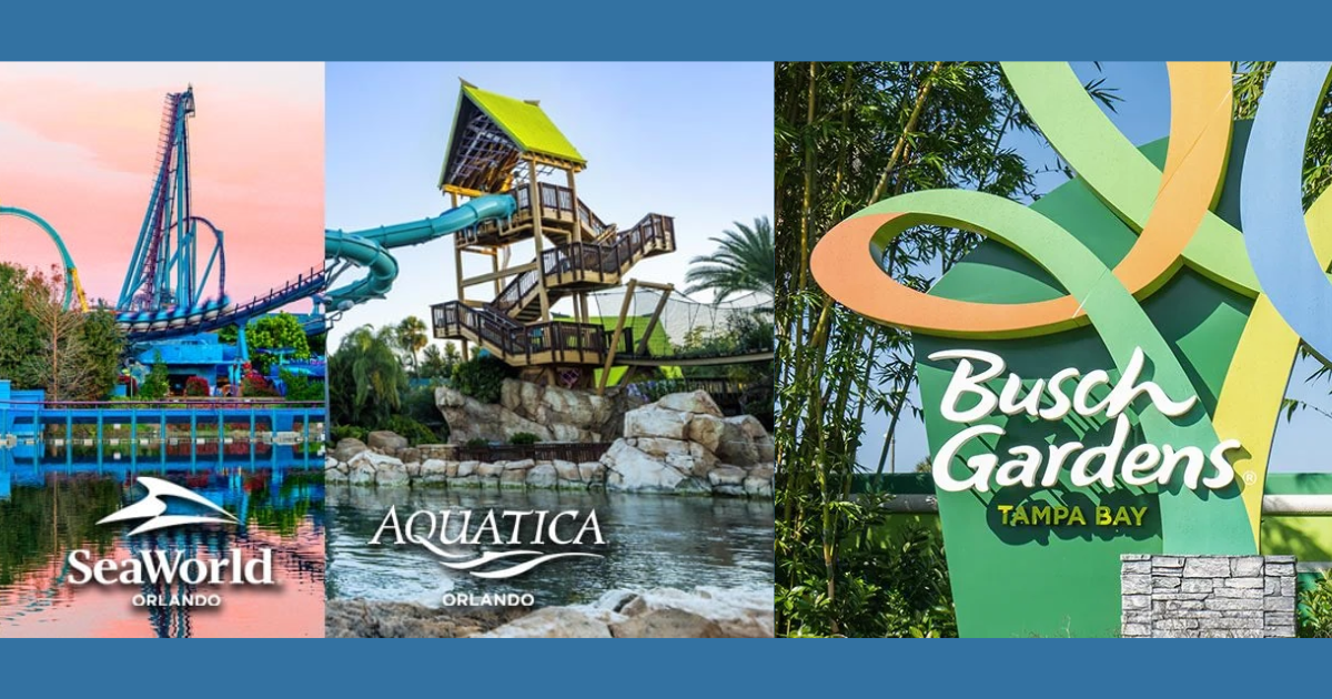 Free Admission for Kids at SeaWorld or Busch Gardens (5 & Under) The