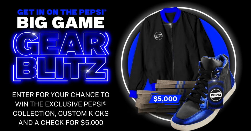 Pepsi Big Game Gear Blitz Sweepstakes