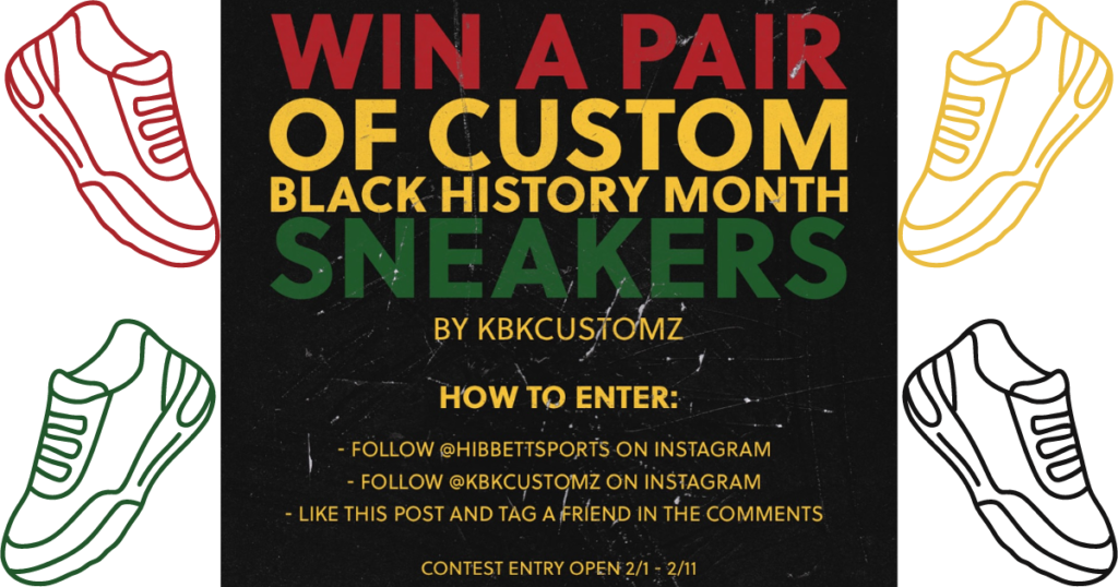 Hibbett Sports X KBKCustomz Custom Sneaker Giveaway