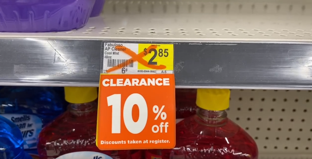 10% off Dollar General Clearance POG tag