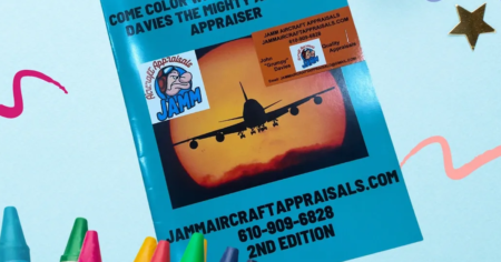 aircraft coloring book