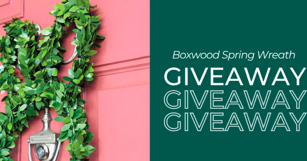 boxwood spring wreath