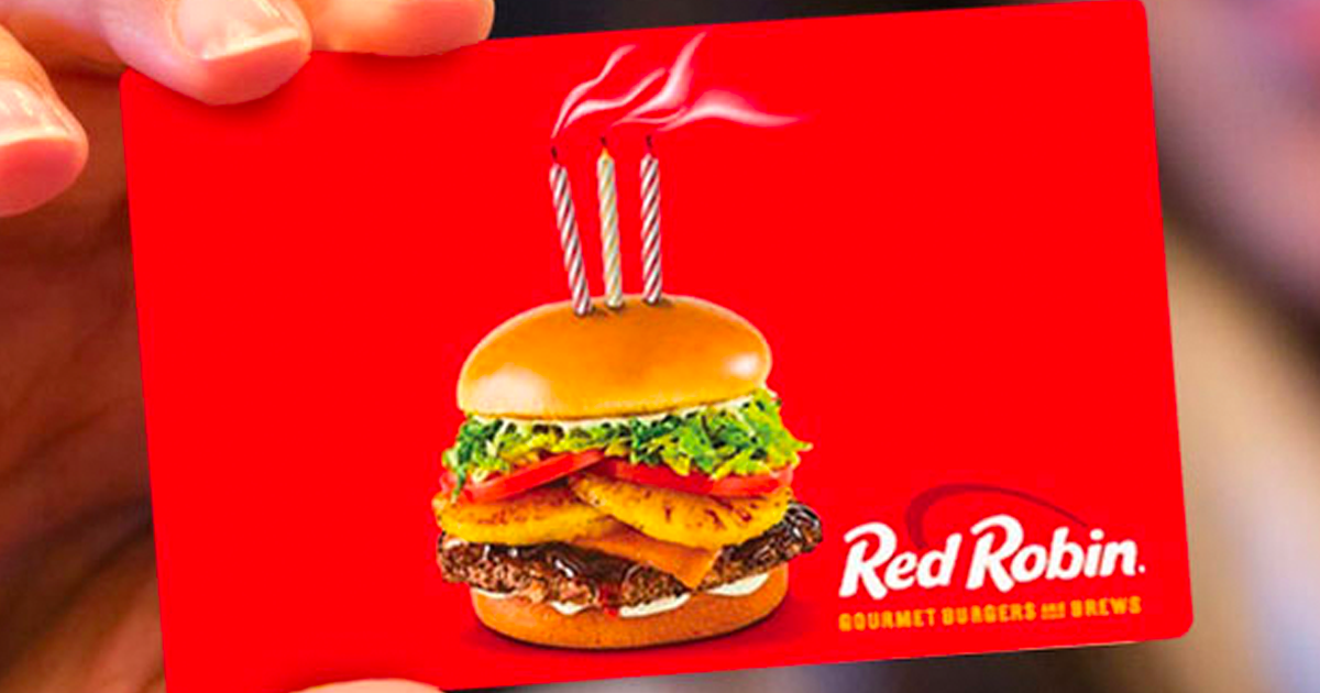 Free Red Robin Gift Card! First 200 Only! - The Freebie Guy® ️️️