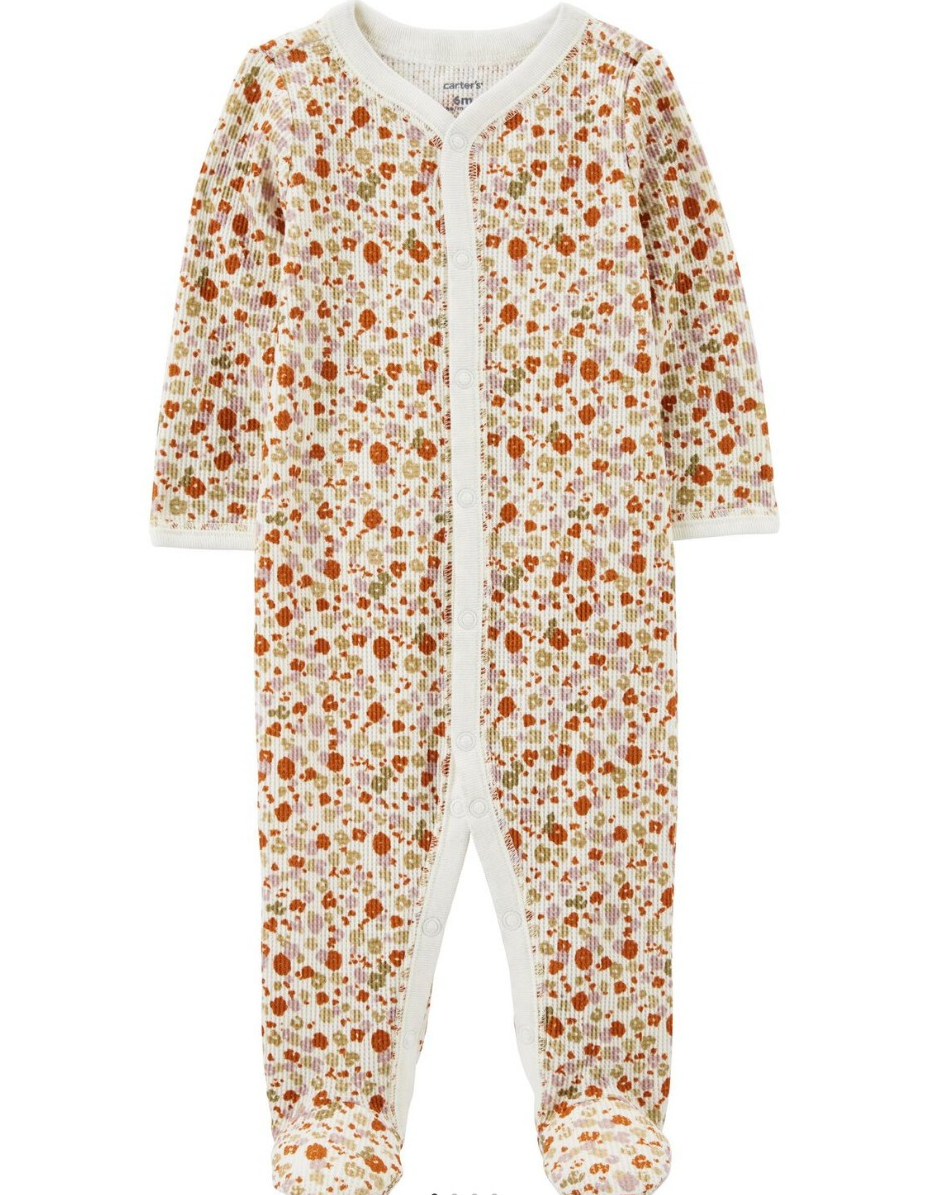 floral baby pajamas
