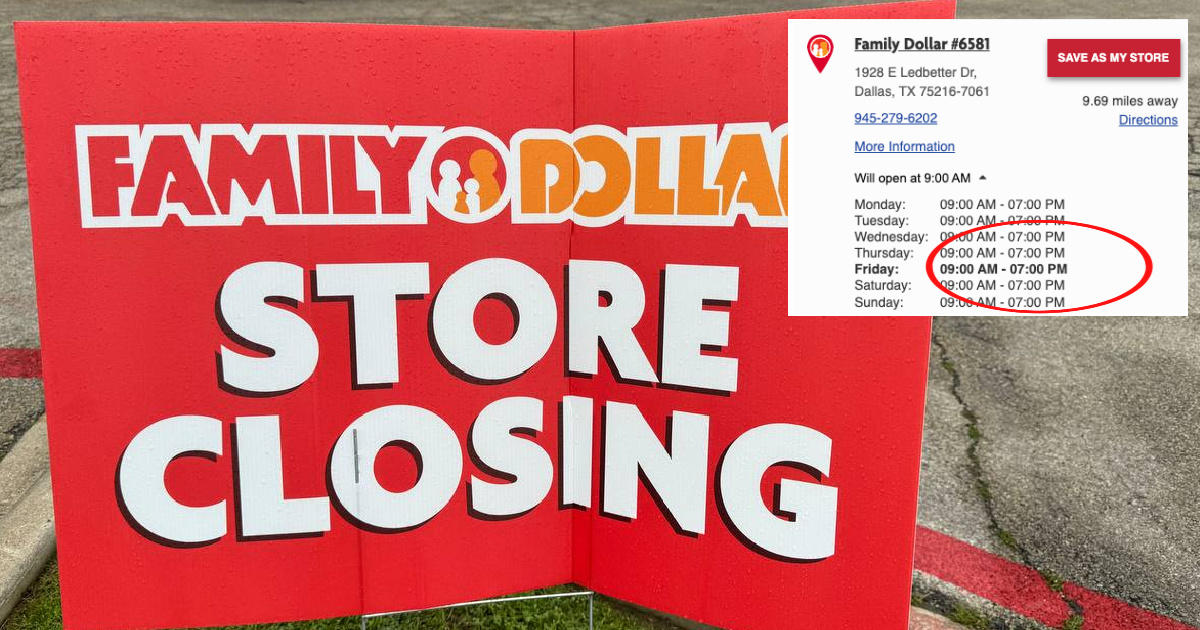 Family Dollar Closing