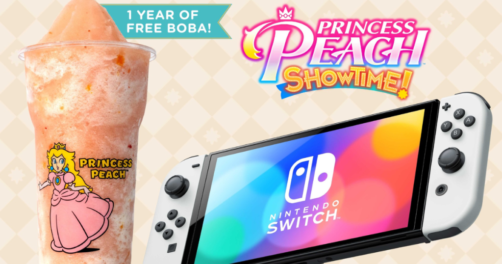 Kung Fu Tea X Nintendo Princess Peach ShowTime! Sweepstakes