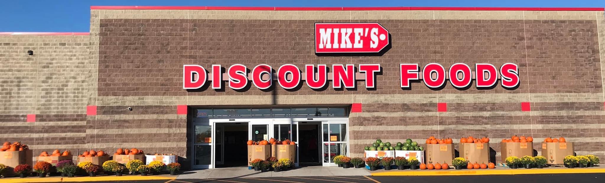 mike's discount foods storefront