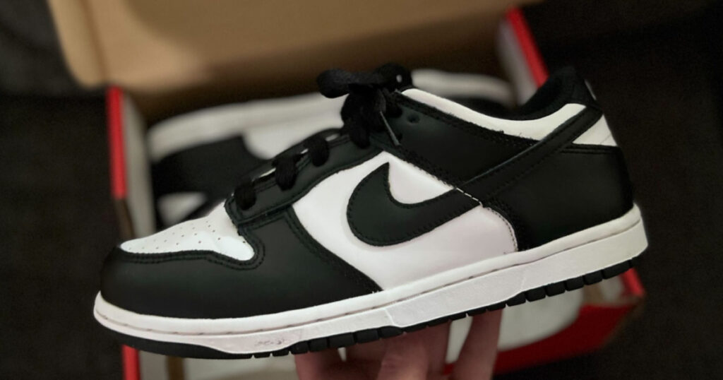 black and white Nike Panda Dunk Lows