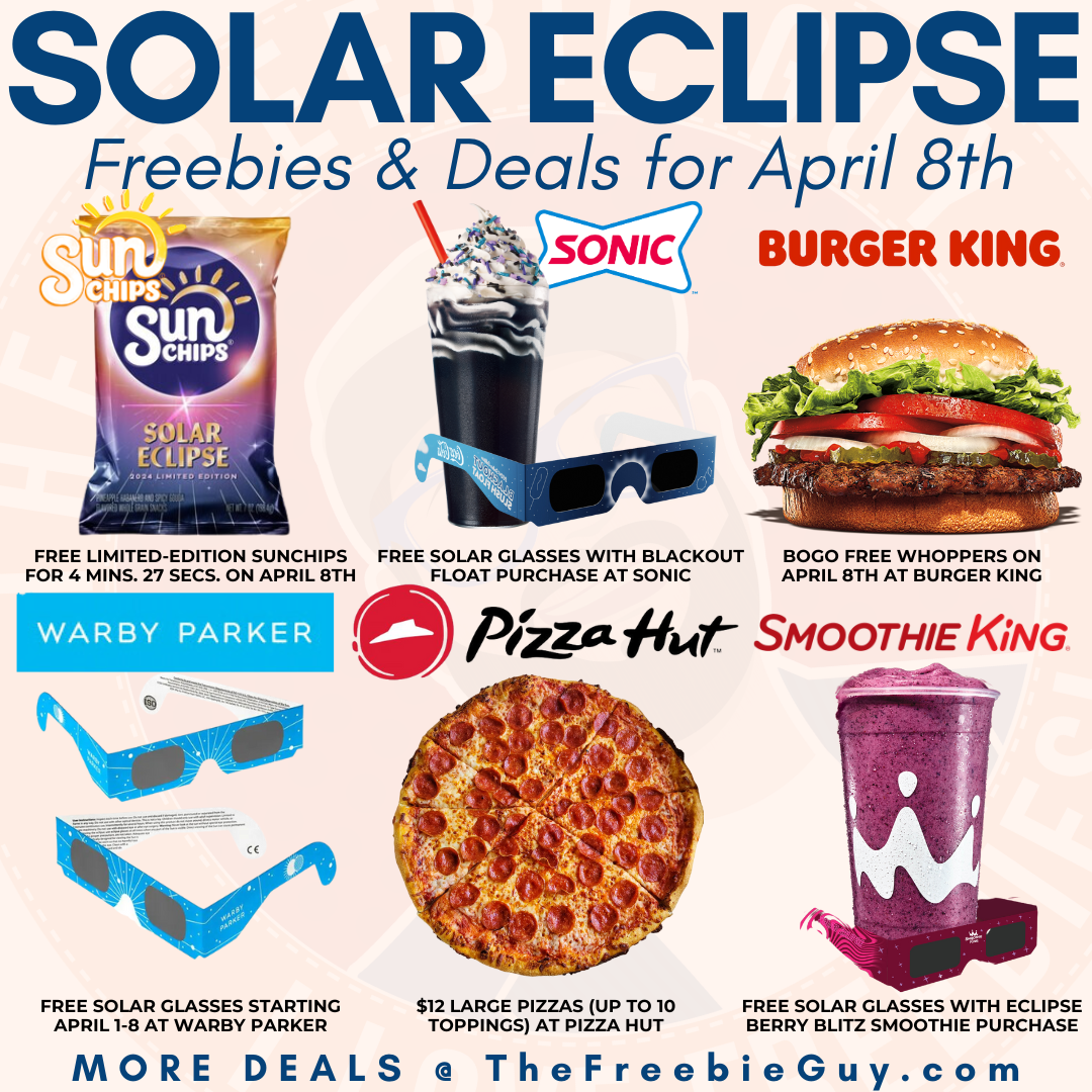 Solar Eclipse Freebies DealS Visual Solar Eclipse Freebies Deals Visual