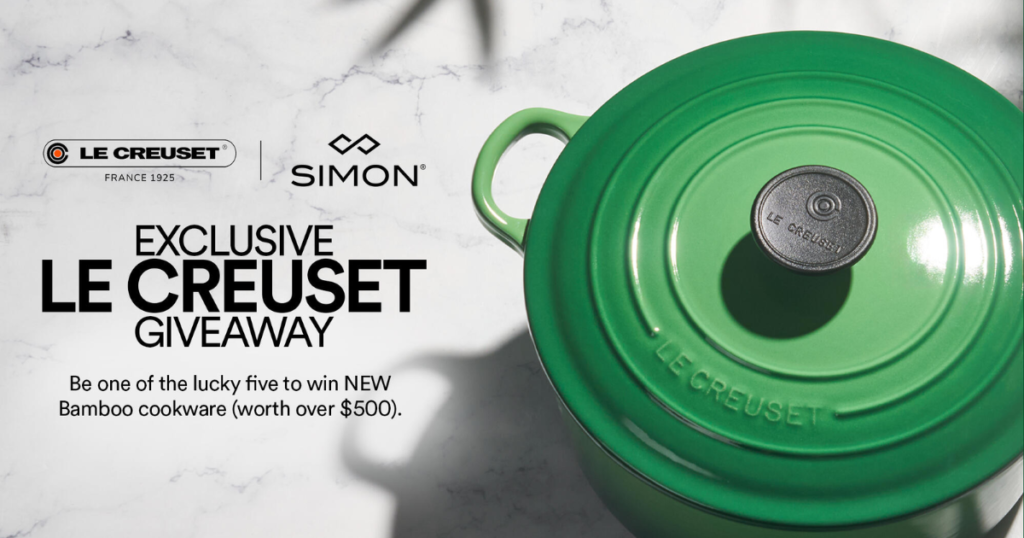 Le Creuset x Simon Bamboo Sweepstakes The Freebie Guy®