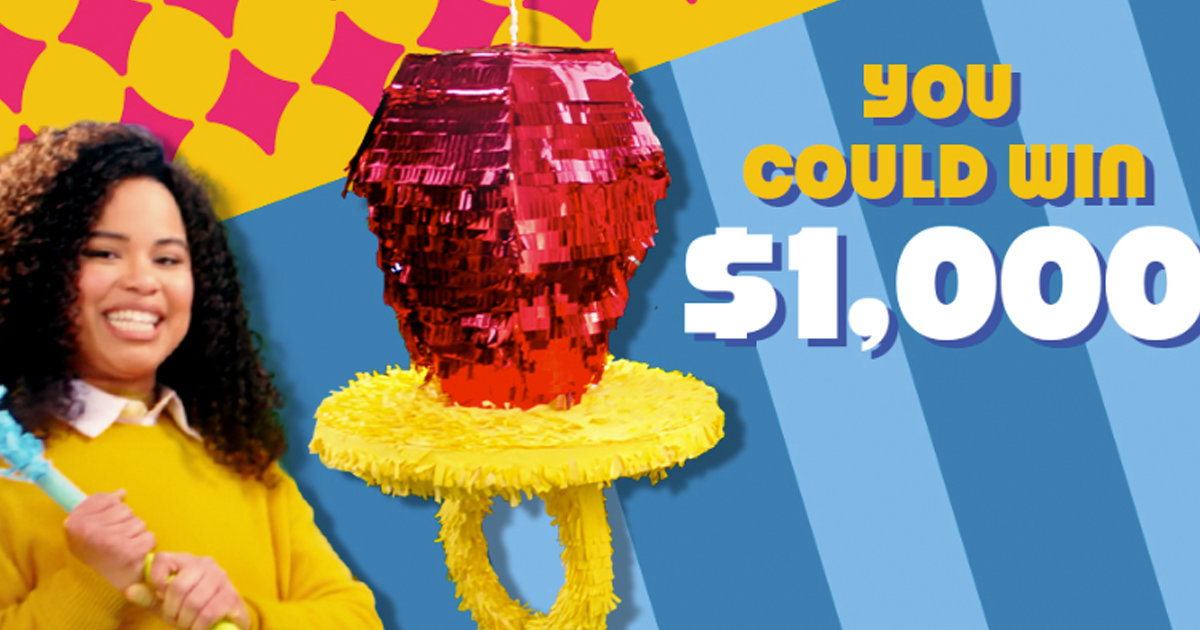 girl with a ring pop pinata