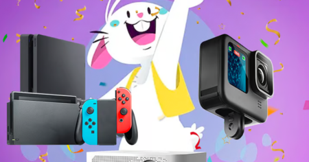 bunny with tech items