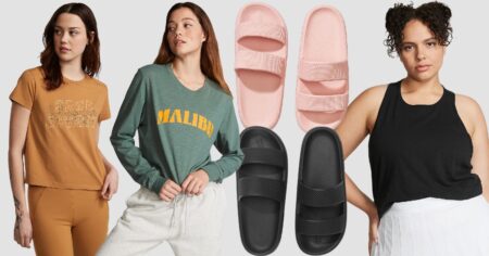 victorias secret tees and slides