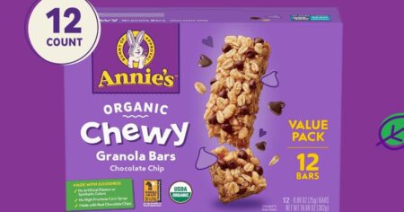box of Annie s Granola Bars