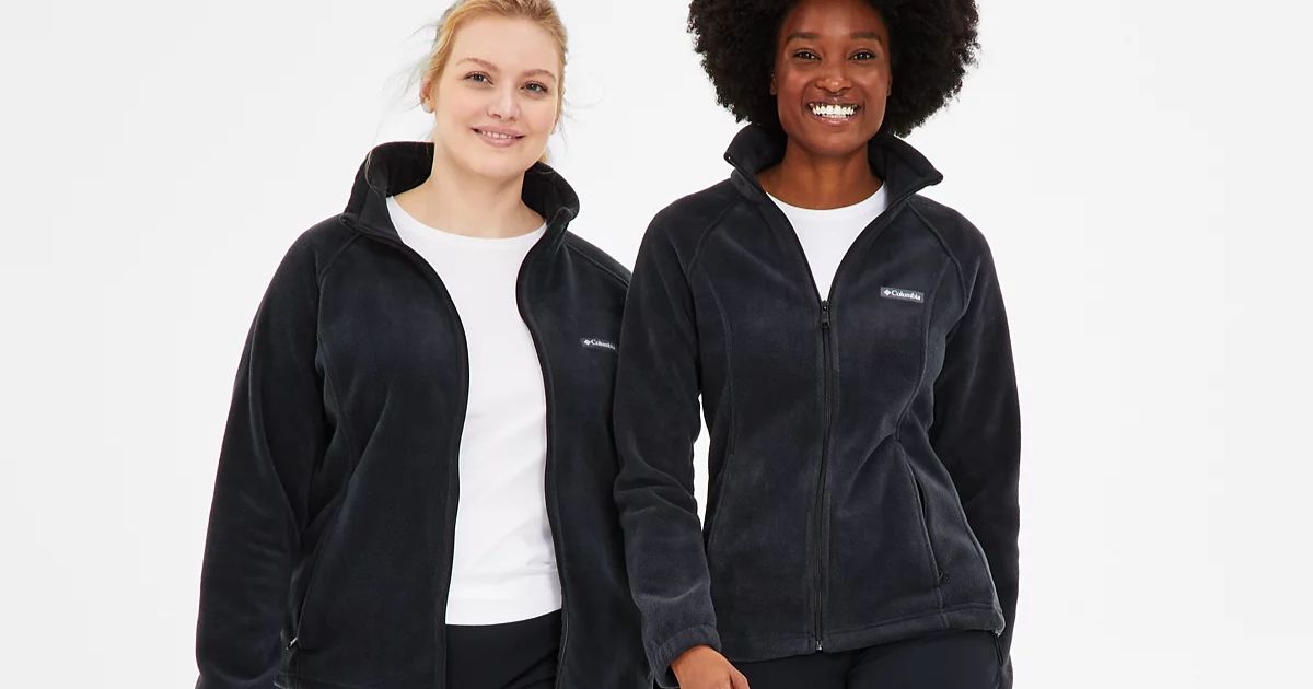 Columbia Fleece two women wearing fleece jackets